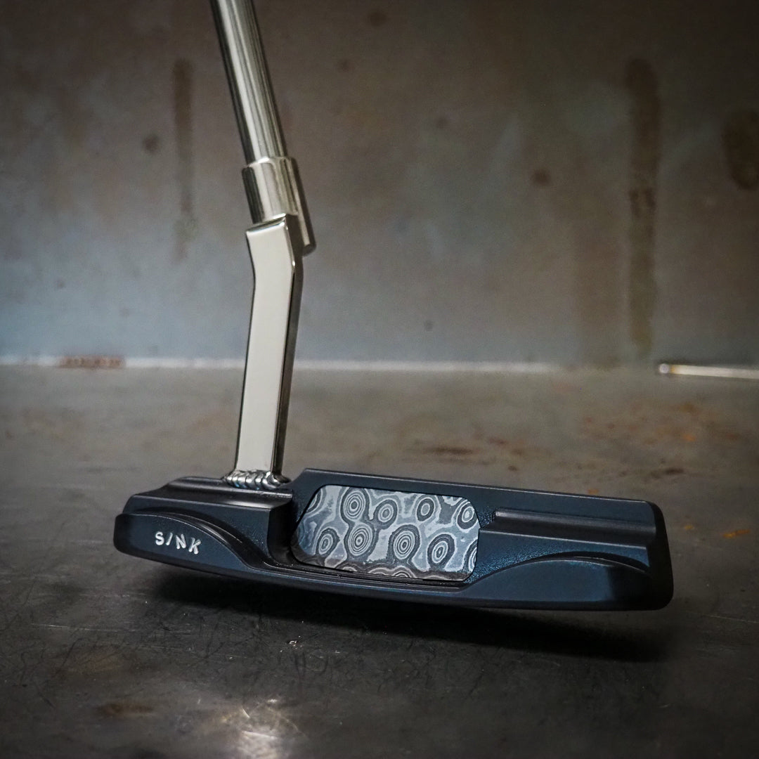 ACE 2.0 damascus steel - SINK GOLF| UK MILLED PUTTERS 